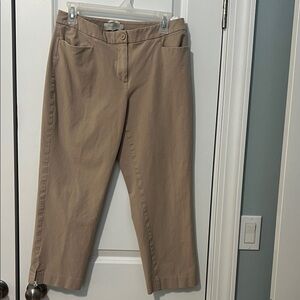 Talbots Tan Ankle Pants